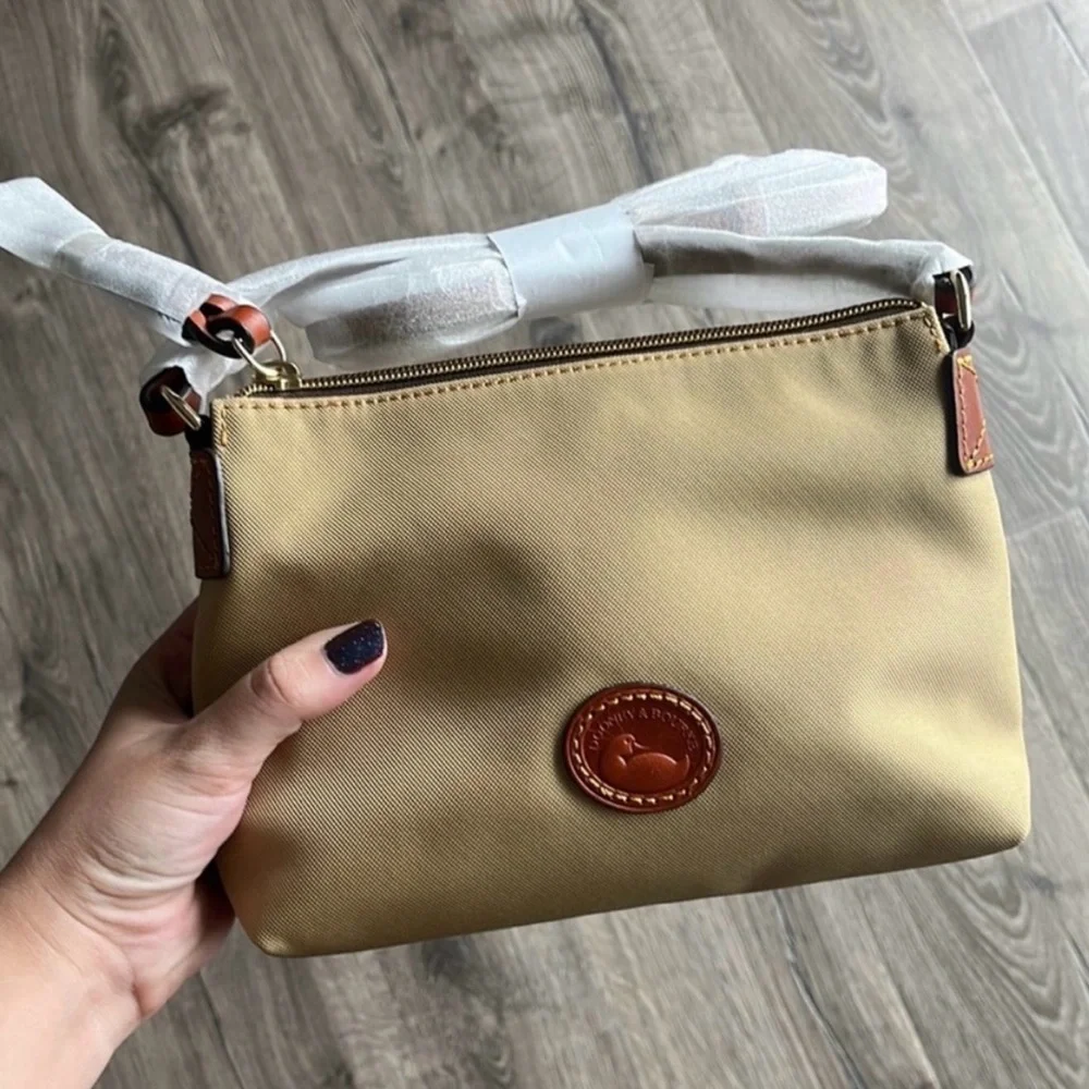NWT Dooney & Bourke Khaki Crossbody Pouchette
